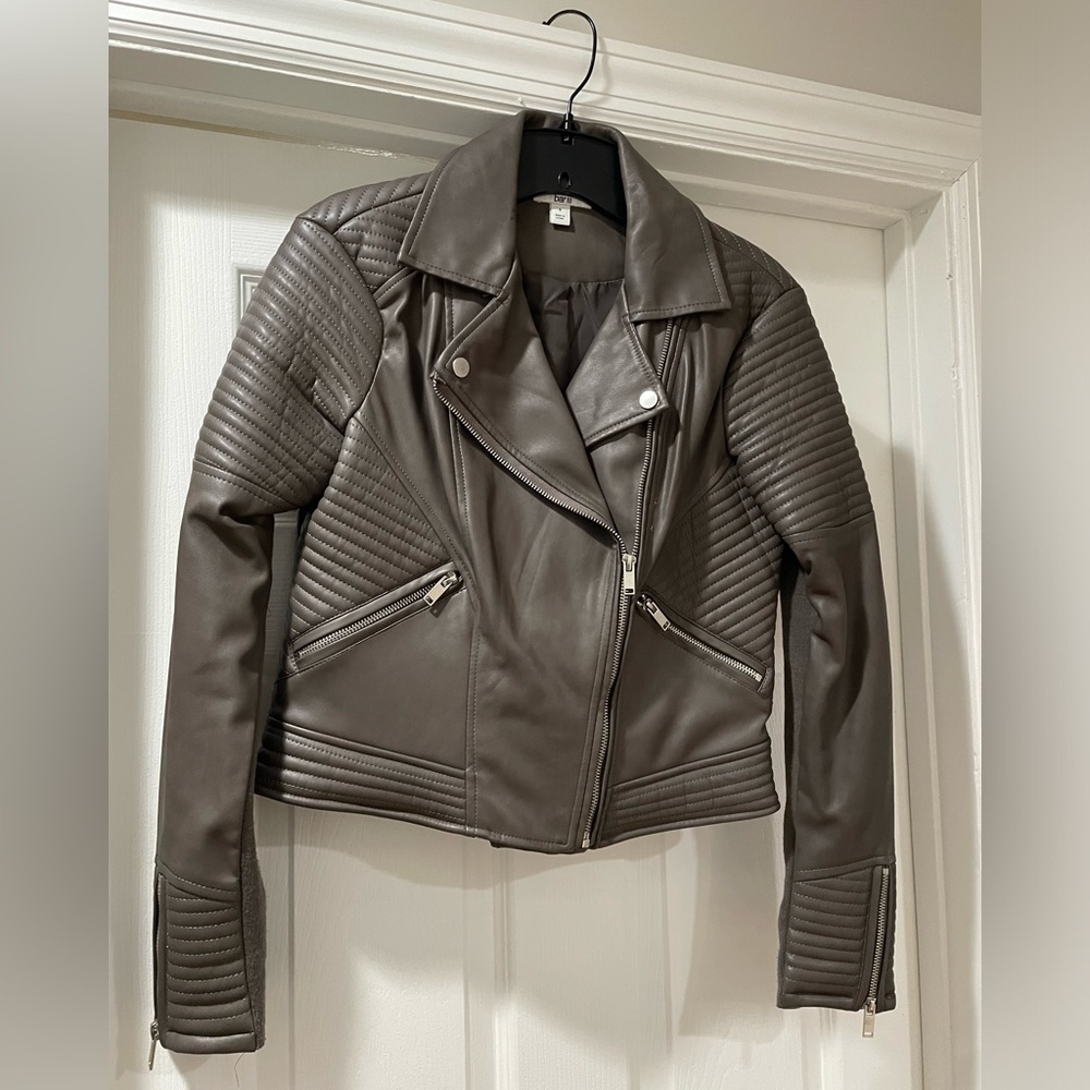 Bar III Leather Jacket
